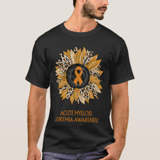 Aandacht voor acute myeloïde leukemie bij luipaard t-shirt