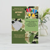 Aandacht voor het Birthday-leger Kaart (Staand voorkant)