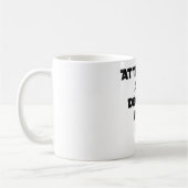 AANDACHT VOOR OS-AFSTAND - woordspeling Koffiemok (Links)