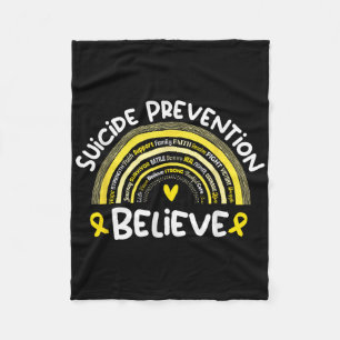 Aandacht voor suïcidepreventie Maand Suïcide Voork Fleece Deken