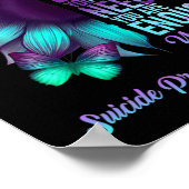 Aandacht voor zelfmoordpreventie positief Motivati Poster (Hoek)