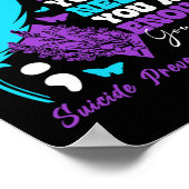 Aandacht voor zelfmoordpreventie positief Motivati Poster (Hoek)