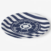 Aandacht wacht. Boatnaam. Papieren Bordje (Gekanteld)