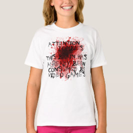 Aandacht zombies t-shirt