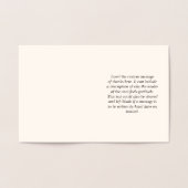 Aandachtgrijpende, gedurfde "LIEFDE EN BEDANKT!" K Folie Kaarten (Binnen)