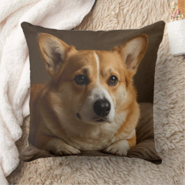 Aandachtige Corgi Kussen