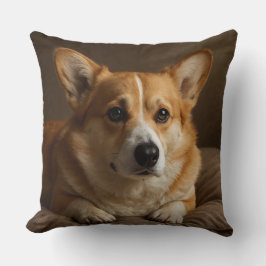 Aandachtige Corgi Kussen