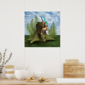 Aandachtige fee poster (Keuken)