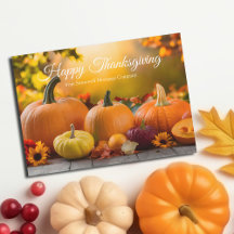 Aandachtige Thanksgiving Zakelijke Herfst Pompoene