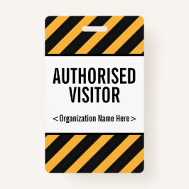 Aandachtslipje "MACHTIGDE VISITOR" Badge