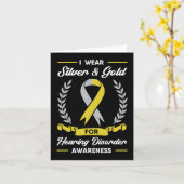 Aandachtsstoornis doofhulpimplantaat ASL Kaart (Gele Bloem)