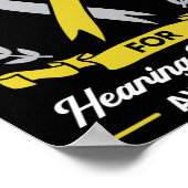 Aandachtsstoornis doofhulpimplantaat ASL Poster (Hoek)