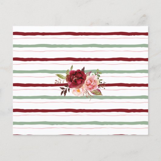 Aandeeldatum idea Marsala Flowers Vrijgezellenfees (Achterkant)