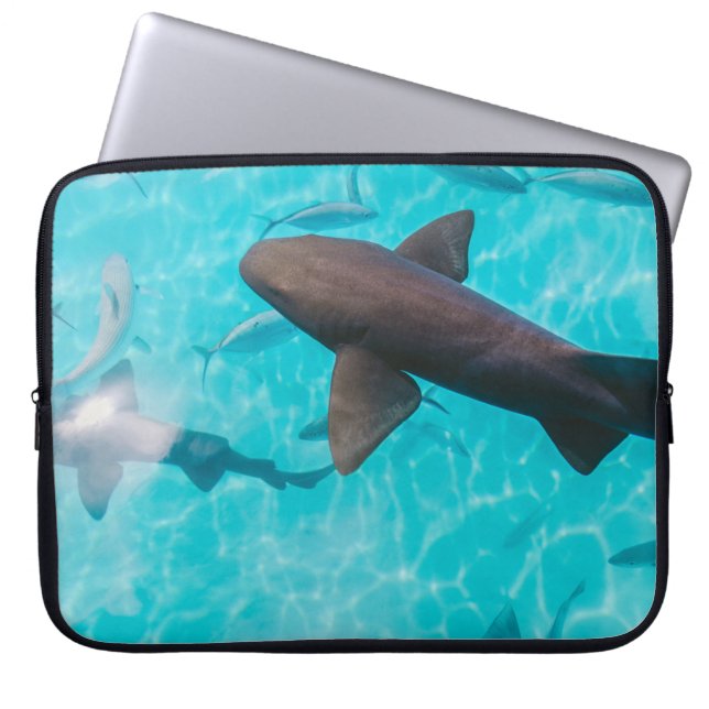 AANDELEN OP HET WATERLICHAAM LAPTOP SLEEVE (Voorkant)