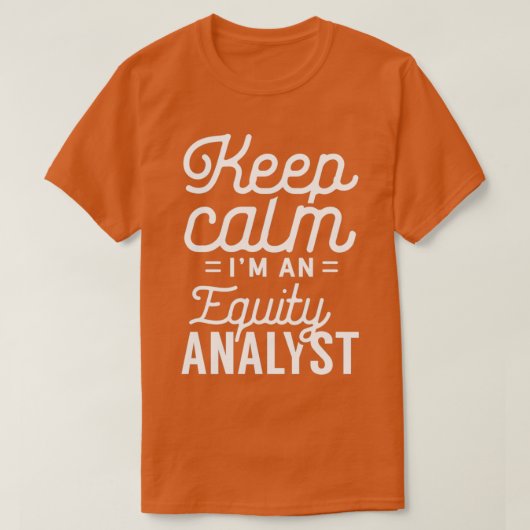 Aandelenanalyst Handel 2 T-shirt (Design voorkant)