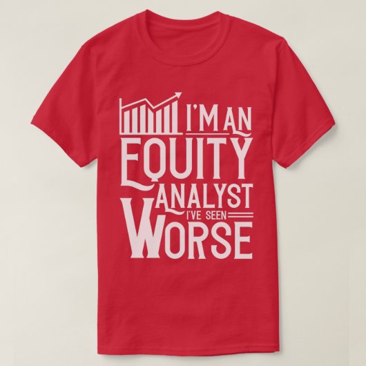 Aandelenanalyst handel handel in aandelen t-shirt (Design voorkant)