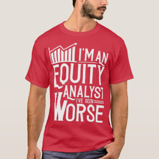 Aandelenanalyst handel handel in aandelen t-shirt