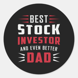 Aandelenbeurs Investeerder Bull Trading Trader Ronde Sticker