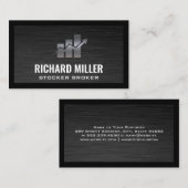 aandelengrafiek | Financiën Visitekaartje (Voorkant / Achterkant)