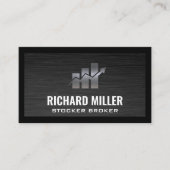 aandelengrafiek | Financiën Visitekaartje (Voorkant)