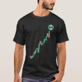 aandelengrafiek monero XMR - munt op de maan cr T-shirt (Voorkant)