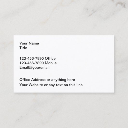 Aandelenhandel en financieel adviseur visitekaartje (Achterkant)