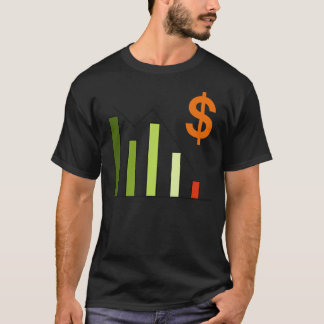 Aandelenkaart Investeringen aandelenmarkt T-shirt