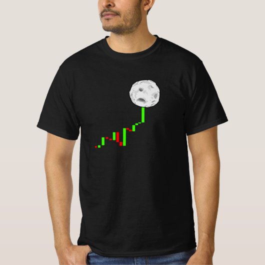  aandelenkaart van Crypto Trading Hodl naar T-shirt (Voorkant)