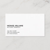 Aandelenmakelaar | Financiële Grafieken Visitekaartje (Achterkant)