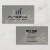Aandelenmakelaar | Investeringen | Aandelenmarkt G Visitekaartje (Voorkant / Achterkant)