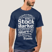 Aandelenmarkt Aandelen makelaar Handelsbeurs T-shirt (Voorkant)