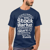 Aandelenmarkt Aandelen makelaar Handelsbeurs T-shirt (Voorkant)