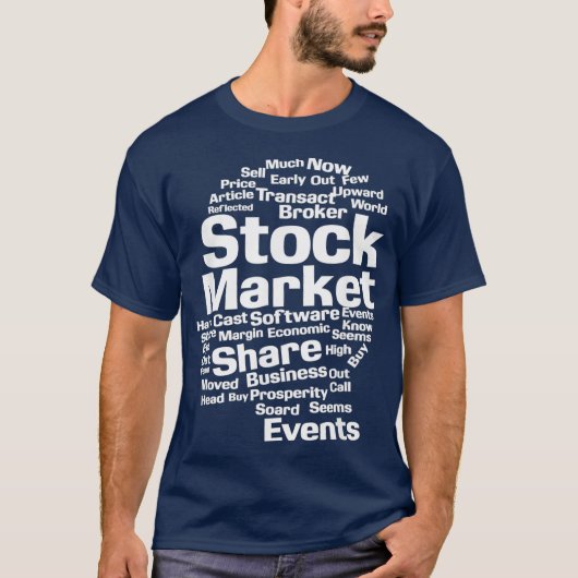 Aandelenmarkt Aandelen makelaar Handelsbeurs T-shirt (Voorkant)