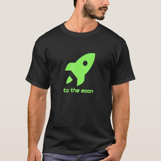 aandelenmarkt - naar de maan short Squeeze ape T-shirt (Voorkant)