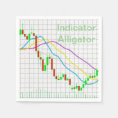 aandelenmarkt servetten (Voorkant)