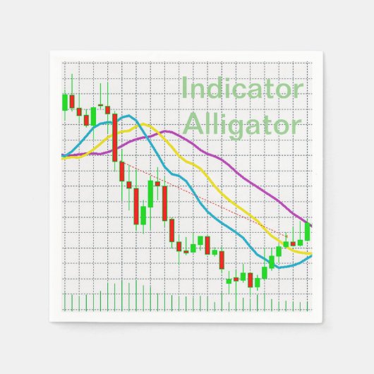 aandelenmarkt servetten (Voorkant)