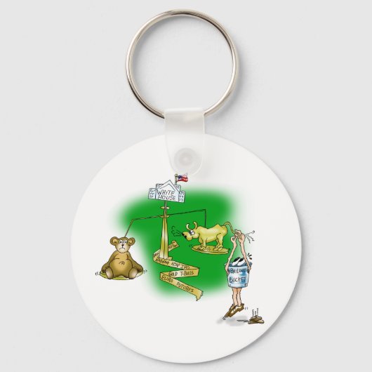 aandelenmarkt sleutelhanger (Voorkant)