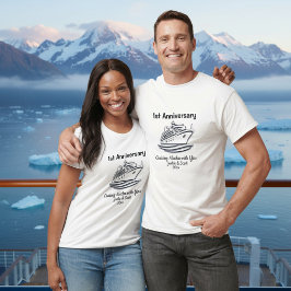 Aandenken 1e verjaardag Alaska Cruise Personalisee T-shirt