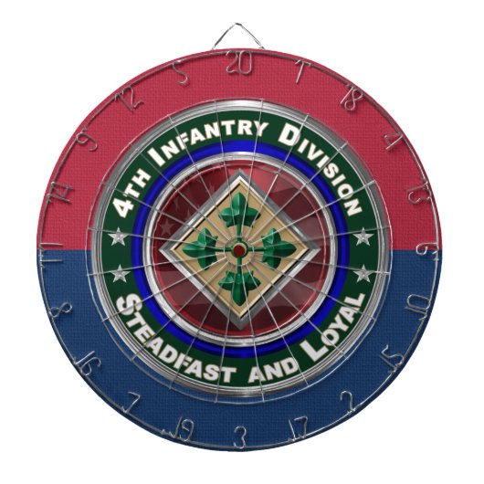 Aandenken 4e Infanteriedivisie Dartbord (Voorkant)