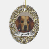 Aandenken aan Beagle Hond ornament (Rechts)