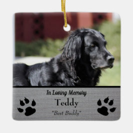 Aandenken aan beste vriend keramisch ornament