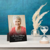 Aandenken aan een geliefde overledene fotoplaat (Zijkant)