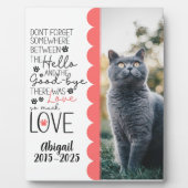 Aandenken aan geliefd huisdier Foto Fotoplaat (Voorkant)