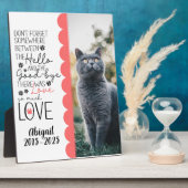 Aandenken aan geliefd huisdier Foto Fotoplaat (Zijkant)