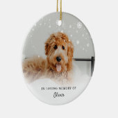 Aandenken aan geliefde hond huisdier foto keramisc keramisch ornament (Rechts)