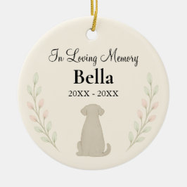 Aandenken aan hond - gepersonaliseerd ornament