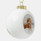 Aandenken aan hond huisdier foto keramische orname keramische bal ornament (Links)