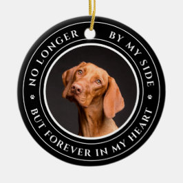 Aandenken aan hond met foto Altijd in mijn hart Keramisch Ornament