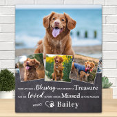 Aandenken aan huisdier Herdenking overlijden hond  Fotoplaat