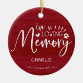 Aandenken aan Huisdier Kat of Hond Foto Keramisch Ornament (Voorkant)